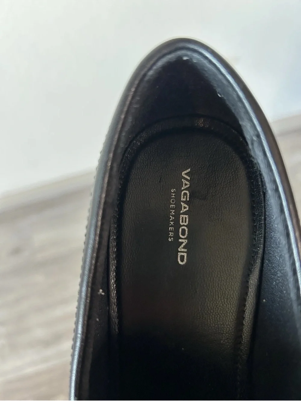 Vagabond Shoemakers Cosmo 2.0 Black Leather Platform Loafers US 10